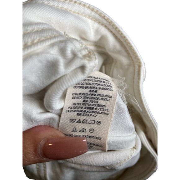 We the Free Free People white flare pleated white‎ jeans size 30 - Picture 6 of 7